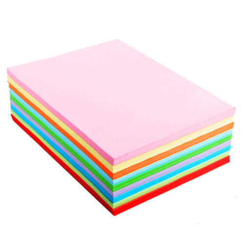 Multi-coloured bond paper.
